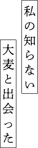 ミエハク工業採用ページキャッチコピー「私の知らない大麦と出会った」